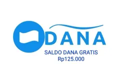 Saldo DANA gratis Rp125.000 bisa diklaim ke dompet elektronik Anda. (Sumber: Poskota/Gabriel Omar Batistuta)