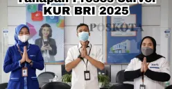 Info tahapan proses survei KUR BRI 2025. (Sumber: Poskota/Arip Apandi)