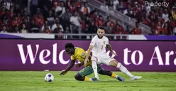 Calvin Verdonk saat membela Timnas Indonesia menghadapi Australia di Stadion GBK, Jakarta. (Sumber: pssi.org)