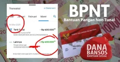 Saldo masuk Rp600.000 di KKS Bank Mandiri, apakah ini bantuan susulan BPNT tahap 1 2025? Cek NIK KTP penerima bantuan sosial Anda untuk mengetahui statusnya. (Sumber: Facebook/INFO PKH/Istimewa/Neni Nuraeni)