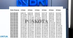 Simulasi dan persyaratan pengajuan pinjaman KUR BRI 2025 sebesar Rp30 juta. (Sumber: Poskota/Arip Apandi)