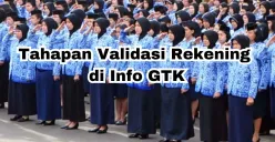 Hal-hal penting saat validasi nomor rekening di Info GTK untuk pencairan TPG. (Sumber: Poskota/Arip Apandi)