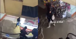 Viral Video Mega Bekasi Hypermall Lumpuh Akibat Banjir, Pengunjung Panik (Sumber: TikTok/@akbarry dan @wayyfi)