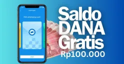 Klaim saldo DANA gratis Rp100 ribu dari aplikasi penghasil uang terpercaya 2025. (Sumber: Poskota/Febrian Hafizh Muchtamar)