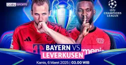 Link live streaming Bayern Munchen vs Bayer Leverkusen di leg pertama 16 besar Liga Champions. (Sumber: Vidio)