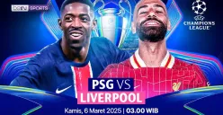 Link live streaming PSG vs Liverpool. (Sumber: Vidio)