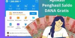 Aplikasi penghasil saldo DANA gratis Rp260.000 yang terus cair ke dompet digital. (Sumber: Poskota/Audie Salsabila)