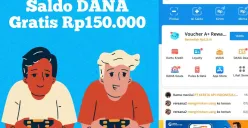 Saldo DANA Gratis Rp150.000 masuk dompet elektronik melalui hari ini. (Sumber: Poskota/Syania Nurul Lita Baikuni)