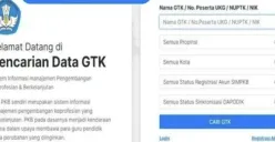 Dashboard data info GTK (Sumber: Istimewa)