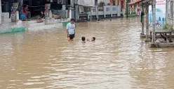 Kondisi banjir di Pasir Bolang, Tigaraksa, Kabupaten Tangerang, Kamis, 6 Maret 2025. (Sumber: Poskota/Veronica Prasetio)