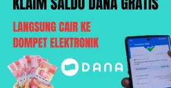 Cara klaim saldo DANA gratis dari aplikasi penghasil uang (Sumber: Poskota/Rivera Jesica Souisa)