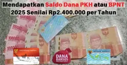 Informasi mengenai saldo dana PKH atau BPNT 2025 senilai Rp2.400.000 per tahun (Sumber: Facebook/Anhy Acan)