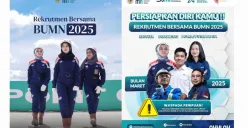 Rekrutmen bersama BUMN 2025 resmi dibuka! ini tanggal pentingnya. (Sumber: Instagram/@bersamabumn)