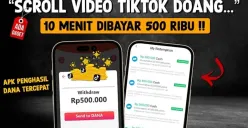 Cuma rebahan dan scroll video di aplikasi penghasil uang bisa cair saldo DANA gratis Rp500.000. (Sumber: Tangkapan Layar/YouTube BANG GAPTEK ID)