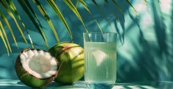 Ilustrasi. Minum air kelapa setiap hari selama bulan puasa dapat timbulkan risiko kesehatan. (Sumber: Freepik)