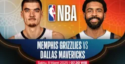 Link live streaming Dallas Mavericks vs Memphis Grizzlies dalam lanjutan kompetisi NBA musim 2024-25. (Sumber: Vidio)