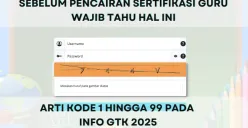 Guru dan tenaga kependidikan wajib tahu arti dari kode yang ada di Info GTK 2025. (Sumber: Poskota/Aldi Harlanda Irawan)