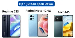 HP Rp 1 jutaan dengan spek dewa cocok buat game moba. (IG Realme, Poco dan Xiaomi)