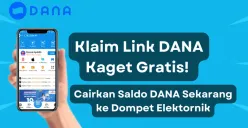 Klaim saldo DANA gratis dari link DANA kaget. (Sumber: Poskota/Aldi Harlanda Irawan)