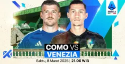 Link live streaming Como vs Venezia. (Sumber: Vidio)