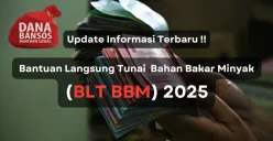 Update informasi pencairan subsidi dana bansos BLT BBM tahun 2025. (Sumber: Poskota/Aldi Harlanda Irawan)