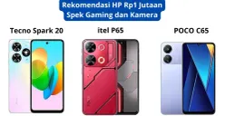 HP Rp1 jutaan rekomendasi buat main game dan kamera cocok buat pecinta yang suka fotografi. (IG Poco, Itel, dan Tecno)