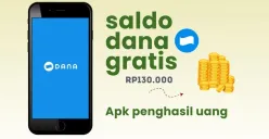 Contoh aplikasi penghasil uang. Mainkan dan klaim saldo DANA gratis Rp130.000. (Sumber: Poskota/Della Amelia)