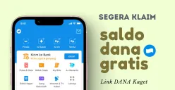 Selamat, kamu berhak klaim saldo DANA gratis Rp100.000. (Sumber: Poskota/Della Amelia)