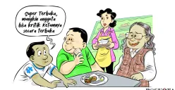 Obrolan Warteg: Super Terbuka (Sumber: Poskota/Arif Setiadi)