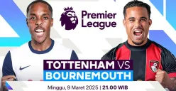 Link live streaming Bournemouth vs Tottenham Hotspur. (Sumber: Vidio)