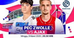 Link live streaming PEC Zwolle vs Ajax Amsterdam. (Sumber: Vidio)