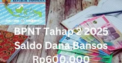 Saldo dana bansos Rp600.000 dari subsidi BPNT tahap 2 2025 akan cair ke NIK KTP yang lolos di DTSEN. (Sumber: Poskota/Gabriel Omar Batistuta)