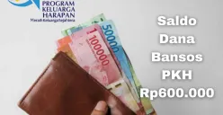 Saldo dana bansos PKH Rp600.000 tahap satu 2025 berhasil cair via rekening KKS. (Sumber: Poskota/Syania Nurul Lita Baikuni)