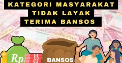 Kategori tidak layak terima saldo dana Bansos (Sumber: Poskota/Rivera Jesica Souisa)