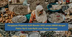 Ilustrasi pinjaman KUR Mandiri 2025 untuk UMKM. (Sumber: Poskota/Dzikri)