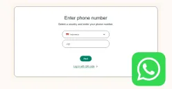 Cara masuk ke akun WhatsApp versi web dengan nomor HP. (Sumber: Poskota/Huriyyatul Wardah)