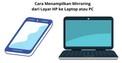 cara gunakan mirroring layar HP ke laptop atau PC. (Canva)