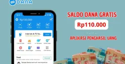 Berikut ini cara untuk klaim saldo DANA gratis Rp100.000 dari aplikasi penghasil uang. (Sumber: Poskota/Iko Sara Hosa)