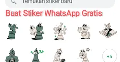 Ilustrasi stiker WhatsApp yang bisa dibuat sendiri oleh pengguna. (Sumber: Tangkapan layar)