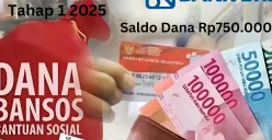 Saldo dana Rp750.000 dari bansos PKH tahap 1 2025 telah diterima KPM via Rekening BRI. (Sumber: Poskota/Gabriel Omar Batistuta)