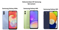 Rekomendasi HP Samsung Rp1 jutaan di bulan Maret 2025. (Samsung)