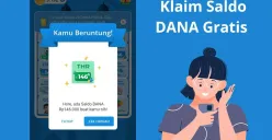 Cara klaim saldo DANA gratis Rp146.000 dari tukar poin di aplikasi dompet elektronik. (Sumber: X/@nhSepta)