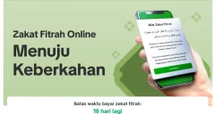 Cara bayar zakat fitrah via Tokopedia. (Sumber: Screenshot/Tokopedia)