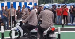 Viral video jenderal polisi kesusahan ujian praktik SIM C (Sumber: X/@Cobeh2022)