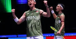 Live streaming All England 2025, Fajar Alfian/Rian Ardianto, salah satu andalan Indonesia di sektor ganda putra. (Sumber: pbsi.id)