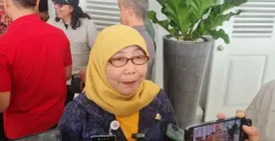 Kepala Dinas KPKP Jakarta, Suharini Eliawati di Balai Kota, Jakarta Pusat, Kamis, 13 Maret 2025. (Sumber: Poskota/Pandi Ramedhan)