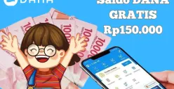 4 Cara dapatkan saldo DANA Gratis Rp150.000 masuk dompet elektronk. (Sumber: Poskota/Syania Nurul Lita Baikuni)