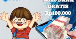 Cara klaim saldo DANA Gratis Rp100.000 masuk dompet elektronik. (Sumber: Poskota/Syania Nurul Lita Baikuni)