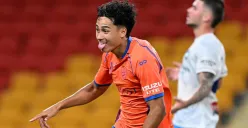 Rafael Struick masuk DSP di laga Perth Glory vs Brisbane Roar. (Sumber: Instagram @brisbaneroarfc)