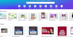 Ilustrasi tampilan aplikasi Canva untuk edit foto. (Sumber: YouTube/kendedes Komputer)